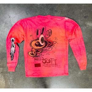 Travis Scott O2 Live Tie Dye Long Sleeve - Large